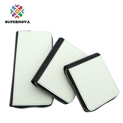 China Waterproof High Quality Blank PU Sublimation Wallets For Women for sale