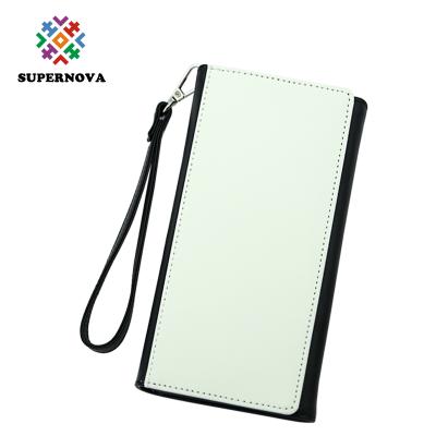 China Waterproof Dye Sublimation Product Blanks Women Wallet With Long Strap Purse For Women for sale