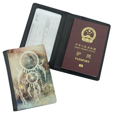 China Custom High Quality Custom Printed Sublimation Blanks PU Leather Wallet Case Blank Sublimation Passport Holder For Travel Card Passport Cover for sale