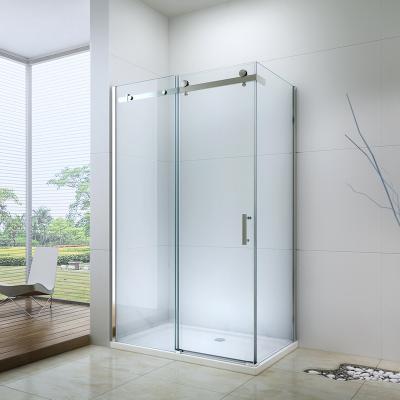 China Modern Popular Large Rectangle Roll Shower Sliding Enclosure EX-802N for sale