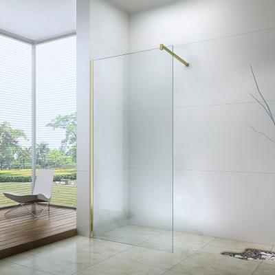 China 2021 Modern Hot Sale 1200x2000 Golden Walk In Shower Enclosure Shower Doors for sale