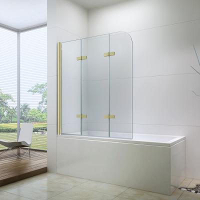 China EX-206A 6mm Tempered Glass Modern Multi-Folding Shower Screen for sale