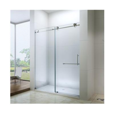 China Modern Au Standard 2 Panel Nano Glass Plate Corner Shower Screen for sale