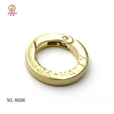 China Factory Wholesale Price Quality Guaranteed Bag Accessories Metal Spring Door O Ring Clasp High Quality O Ring Seals for sale