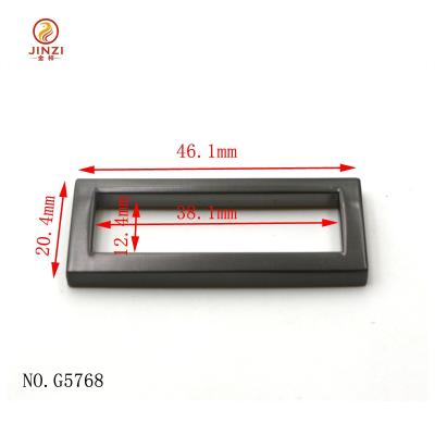 China Factory Wholesale Price Quality Guaranteed Custom Black Strap Metal Slider Belt Buckle Rectangle Rings for sale