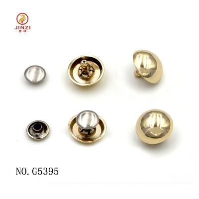 China Nickel Free Hardware Metal Mushroom Shape Die Casting Rivets For Bags for sale