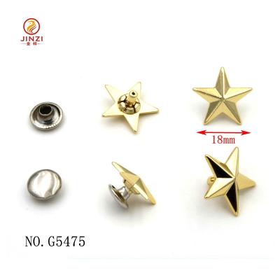 China New Box Quality Assurance Design Star Shape Studs And Rivets for sale