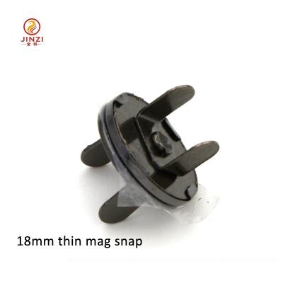 China 18mm Gun Color Leather Bags Magnet Magnetic Button for sale