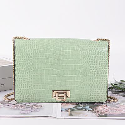 China 2021 Fashion Croco Ladies Vintage Style Luxury Famous Designer Handbags For Women for sale