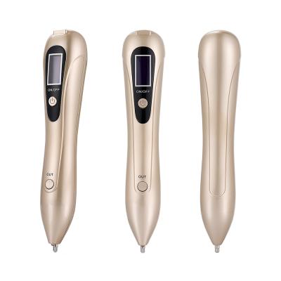 China Skin Revitalizer 9 Face Spot Pen Gold Color Plasma Pen Plasma Skin Machine Plasma Freckle Mole Removal Level Pen for sale