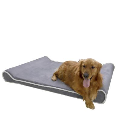 China Cover Removable Free Sample Wholesale New Designs Waterproof Memory Foam Dog Bed for sale