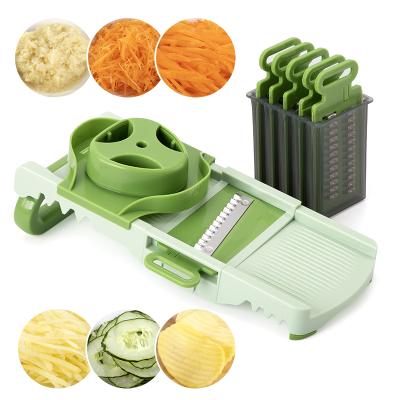 China High Quality Viable Accessories Plastic Multifunctional Hand Kitchen Manual Salad Vegetable Chopper Slicer for sale