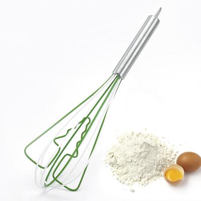 China Viable Christmas Tree Customized Logo Non-Stick Hand Held Silicone Beater Egg Beater Durable For Dough Hook Hand Mixer for sale