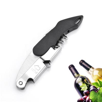 China Destapacorchos Stainless Steel Beer Bottle Opener Heavy Duty Stocked Aluminum Cutter Servers Twist For Leather Pocket for sale