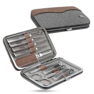 China Durable 9pcs Men Manicure Set for Professional Beauty Manicure and Pedicure Care Nail Art for sale