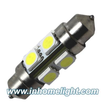 China 36MM Festoon 12V/24V 8 LED License Plate Light 80 LM 5050 SMD 360° Emitting for sale