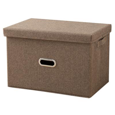 China Viable Collapsible Cloth Storage Boxes Drawer Cube Container With Lid Storage Bins Cubes With HandleLarge Storage Box Kids Play for sale