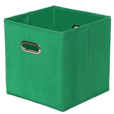 China Viable Foldable Cloth Storage Boxes Drawer Cube Container Without Lid Storage Bins Cubes With HandleLarge Storage Box Kids Play for sale