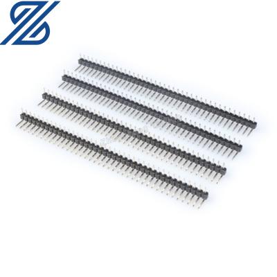 China PCB Single Row Of Curved Needles Pitch 2.0MM 90 Degree Needle Row Curved Needles 1*3/4/5/6/8/10/40P for sale