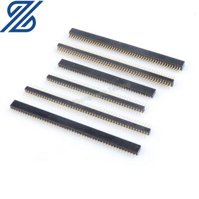 China PCB Round Hole Pin Row Female Seat Spacing 2.54/2.0/1.27MM 1*40P 2*40P Single Row Double Row for sale