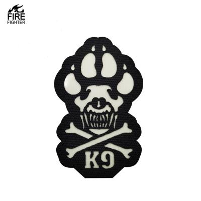 China Eco-Friendly IR K9 Reflective Dog Patch Infrared Reflective Tactical Applique with Hook and Loop Fastener Holder for Vests Pet Harnesses for sale