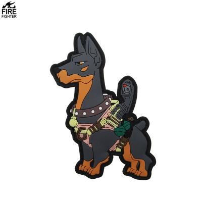 China Eco-friendly PVC K9 Eco-friendly Reflective Dog Patch Biker Motorcycle PATCH Badge K-9 Police Dog Harness Tactical Vest Airsoft Patches P00217 for sale