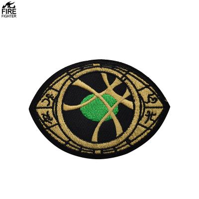 China Doctor Strange Mystic Eye Logo IronOn Patch Marvel Superhero Patch Eco-Friendly Reflex Applique V01129 for sale