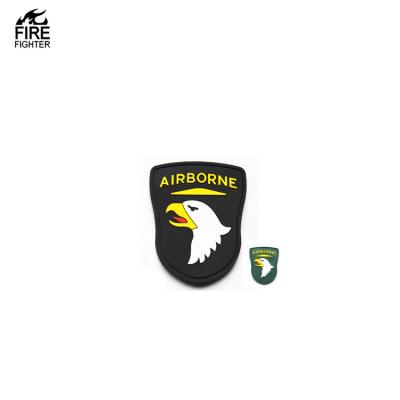 China Hot Selling Eco-Friendly Thoughtful 3D Bird PVC Patches And Letter Name Logo Soft Rubber Badge Custom for sale