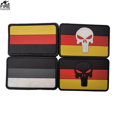 China 3D Germany Flags Patch PVC Germany Pride Flags Tactical Patch For Clothes Hat Patch Team Military Badge for sale