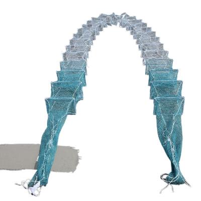 China Multifilament Rushed 20 Fish Inlets Crab Net Pot 150 Ply Pe Rope 32cm 10md 1000md for sale