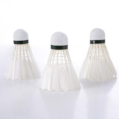 China High quality professional game training supplied from China using durable white badminton for sale