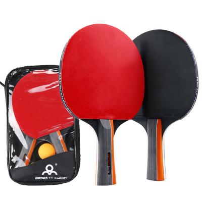 China More suitable for counterattack and defense low price ping pong racket high quality set with pp handle ping pong racket for sale