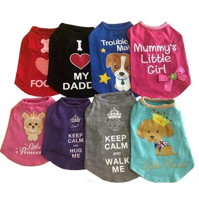 China Wholesale Top Quality Dogs Summer Designer Eco - Friendly Pet Dog T Shirts for sale