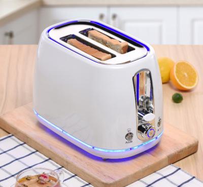 China Simple Design White Bread Outdoor Toaster With 2 Slice for sale