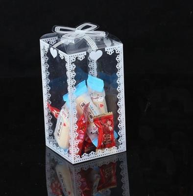 China Recycled Materials Manufacture Custom Clear Transparent Cake Box Gift Box Clear Lodge Box for sale