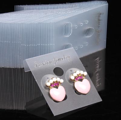 China Luxury High-end PET Recycled Earring Materials Transparent Necklace Packaging Card With You Own Design For Earring for sale