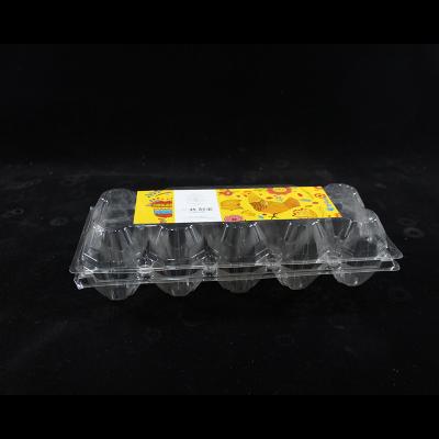 China Recycled Materials 8 And 10 Holes PET PVC Plastic Egg Tray For Packing Eggs for sale