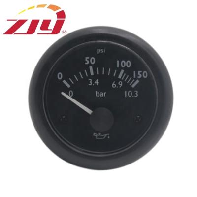 China High Quality VDO Series Oil Pressure Gauge 0-150PSI or 0-10.3bar 24Volts BLACK 52mm Te koop