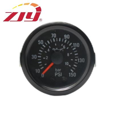 China High Quality 1/8Npt Fuel Pressure Gauge Liquid 0-150 Psi 0-10 Bar Pointer Oil Press Meter 52mm Te koop