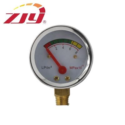 China High quality Indonesia Popular Contents Level Pressure LPG Propane Gas Gauge Manometer for Gas Tank Cylinder 30mm zu verkaufen