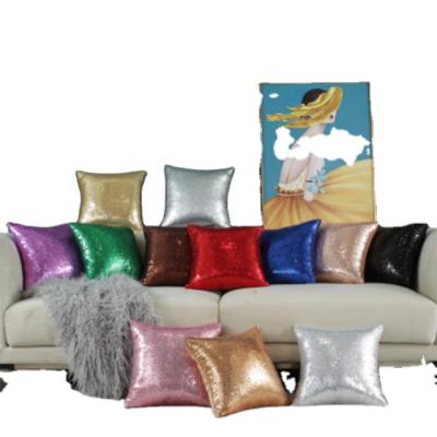 China Office Waist Anti-Static Pillow With Glitter Solid Color Gradient Christmas Party Pillow for sale