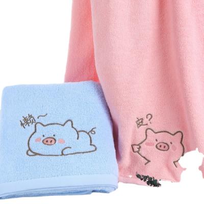 China Good Absorbency High Quality QUICK DRY 70 x140 35x75 Large Size Cotton Face Luxury Bamboo Bath Towels for sale