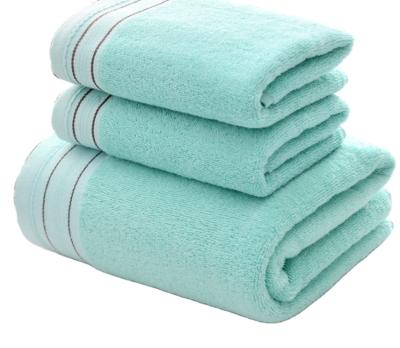 China QUICK DRY Hotel Towels Bath Set Luxury Hotel 100% Cotton 3 Piece Bath Towel Set for sale