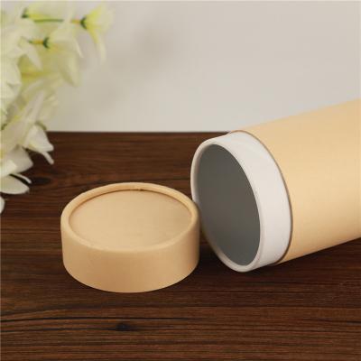 China Recycled Materials Food Grade Recycled Round Cylinder Cardboard Paper Tubes Tea Packaging Box for sale