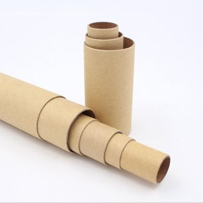 China Customized Recyclable 10ml 20ml 30ml 50ml 100ml Cosmetic Packaging Recycled Kraft Paper Cardboard White Brown Black Paper Tube For Bottle for sale