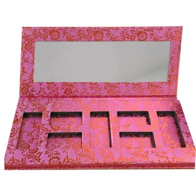 China Recycled Materials Wholesale Cosmetic Gift Packaging Small Storage Eyeshadow Box Make Up Palette Set for sale