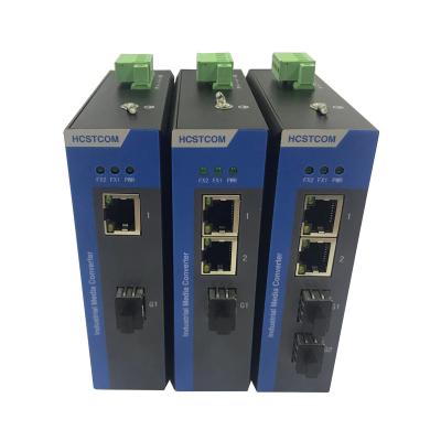 China Powerful 4 Port Gigabit SFP RJ45 Layer 2 Din-Rails Ethernet Switch Unmanaged Industrial Network Inverter for sale