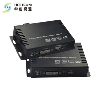 China 4K resoluiton DVI fiber optic video conversion with EO and OE HC3610K-T/R for sale