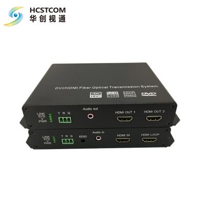 China converter data to fiber optic transmitter data fiber 4k hd+RS232 data to fiber supplement HC3521K-T/R for sale