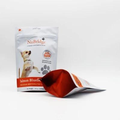 중국 Mylar Pouch Stand Up Ziplcok Pet Food Bag For Pet Dog Cat Treats Food Pouch 판매용